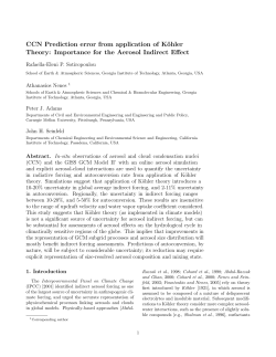 CCN Prediction error from application of K&ouml;hler Theory: Importance