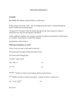 Preamble| key words: Rist diagram, material balance, stoichiometry