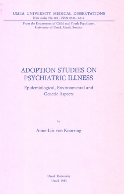 adoption studies on psychiatric illness
