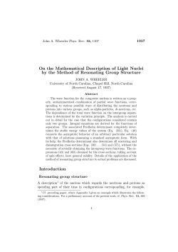 On the Mathematical Description of Light Nuclei by the