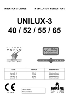 Eng werkdoc Unilux-3 40-52-55