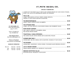 S T . P E T E   B A G E L  C O .