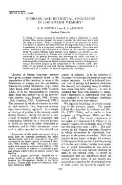 storage and retrieval processes in long-term