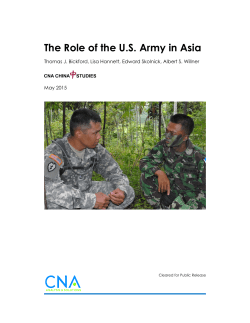 The Role of the US Army in Asia