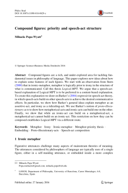Compound figures: priority and speech-act structure