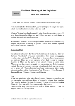 The Basic Meaning of Art Explained