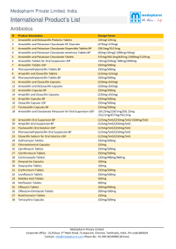 International Product`s List