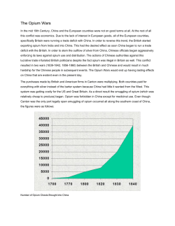 The Opium Wars
