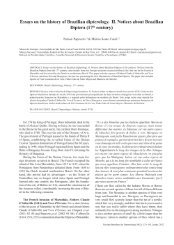 Essays on the history of Brazilian dipterology. II. Notices