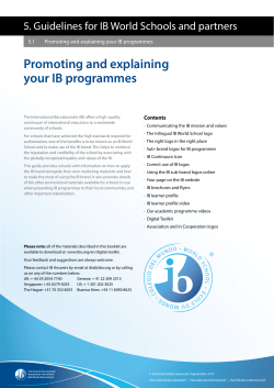 brand guidelines - International Baccalaureate