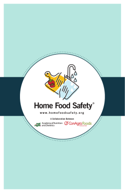 Home Food Safety - Academy of Nutrition and Dietetics
