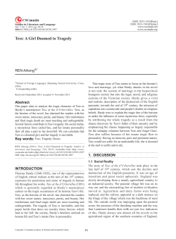 Tess: A Girl Doomed to Tragedy