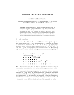 Monomial Ideals and Planar Graphs