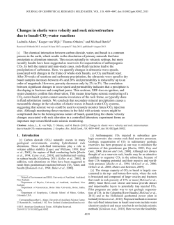 Changes in elastic wave velocity and rock microstructure due to