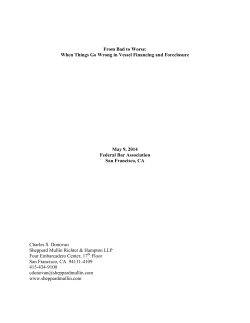 From Bad to Worse: When Things Go Wrong in Vessel