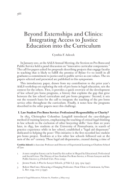 - Journal of Legal Education