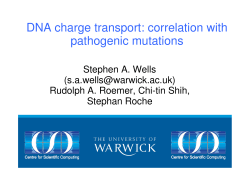 DNA charge transport: correlation with pathogenic mutations