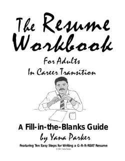 The Resume Workbook - The Damn Good Resume