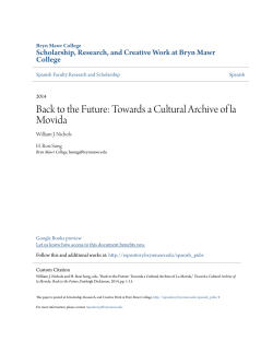 Towards a Cultural Archive of la Movida