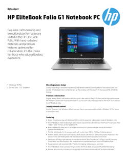 PSG AMS Commercial Notebook Datasheet 2013