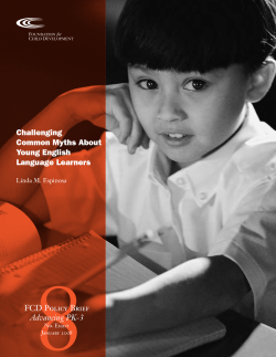 Challenging Common Myths About Young English Language