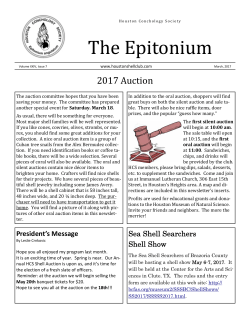 March - Houston Conchology Society