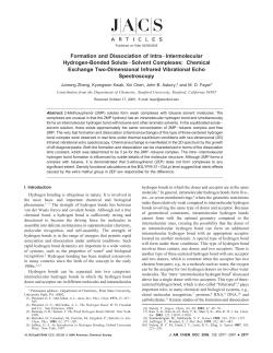 Formation and Dissociation of Intra