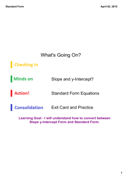 Standard Form - gilbertmath.com