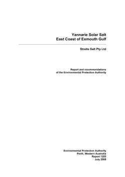 EPA Report 1295 Yannarie Solar Salt Project (PDF, 1.76