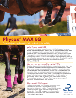 Phycox&reg; MAX EQ - Veterinary Advantage Resource