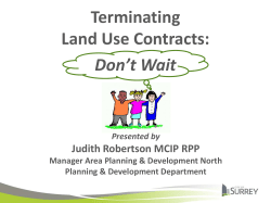 Terminating Land Use Contracts