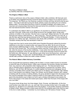 The Story of Maker`s Mark Whiskey