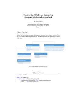 Construction Of Software Engineering Suggested Solution to