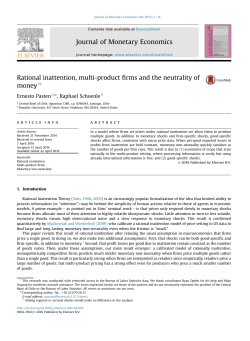 Rational inattention, multi-product firms and the