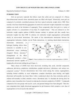 bis-urea self-assembly organogels