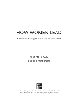 Read Excerpt - How Women Lead