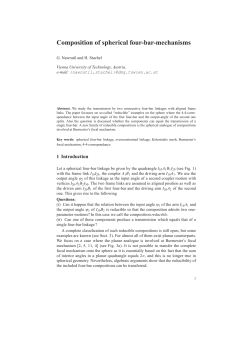 Composition of spherical four-bar-mechanisms - TU Wien