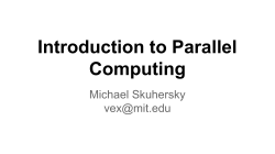 Introduction to Parallel Computing