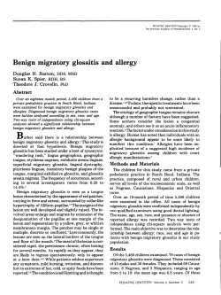 Benign migratory glossitis and allergy