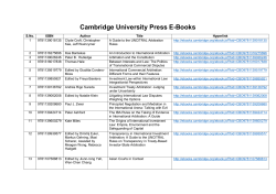 List of OUP eBooks - National Law University Delhi