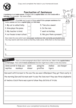 Punctuation of Sentences