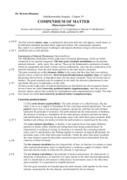 compendium of matter