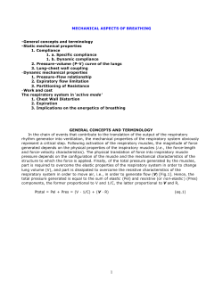 MECHANICAL ASPECTS OF BREATHING