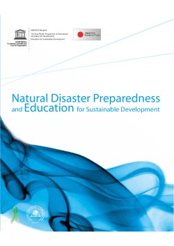 Natural Disaster Preparedness and Education for