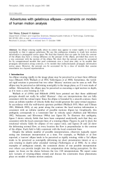 Adventures with gelatinous ellipsesЎconstraints on models of