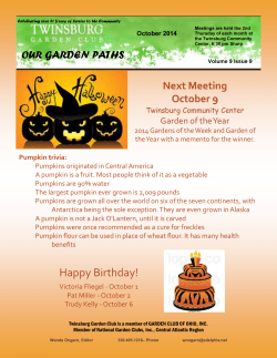 October 2014 newsletter