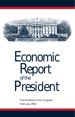 2003 Economic Report of the President