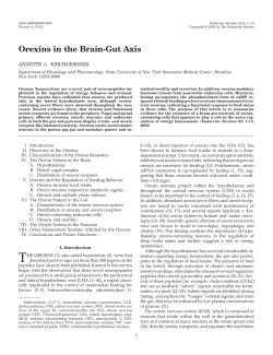 Orexins in the Brain-Gut Axis | Endocrine Reviews | Oxford Academic