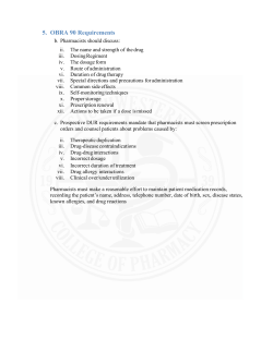 OBRA 90 Requirements