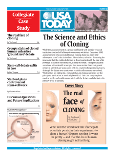 The Science and Ethics of Cloning